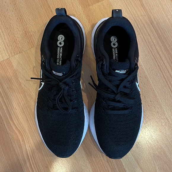 Nike Men's React Infinity Run Flyknit 2 Running Shoes Black - Picture 5 of 13